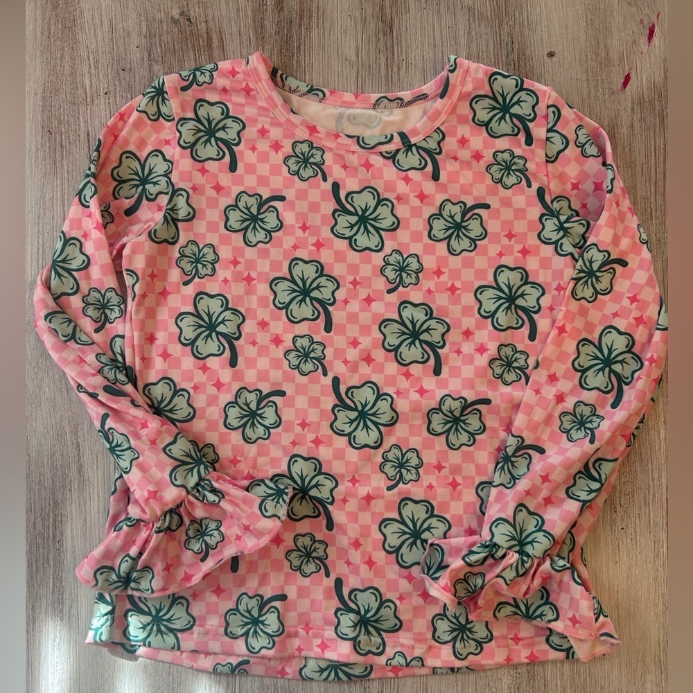 Girls St Pattys Day Matching Set Size 8T - Picture 2 of 3